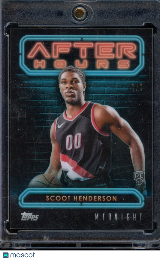 2023-24 Midnight Scoot Henderson Rookie 1/1 After Hours