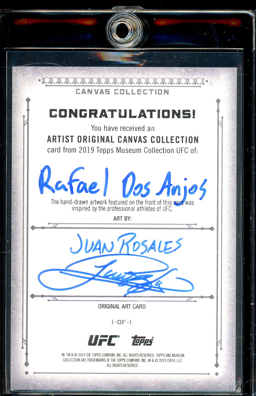 2019 Museum Collection UFC Rafael Dos Anjos Sketch 1/1