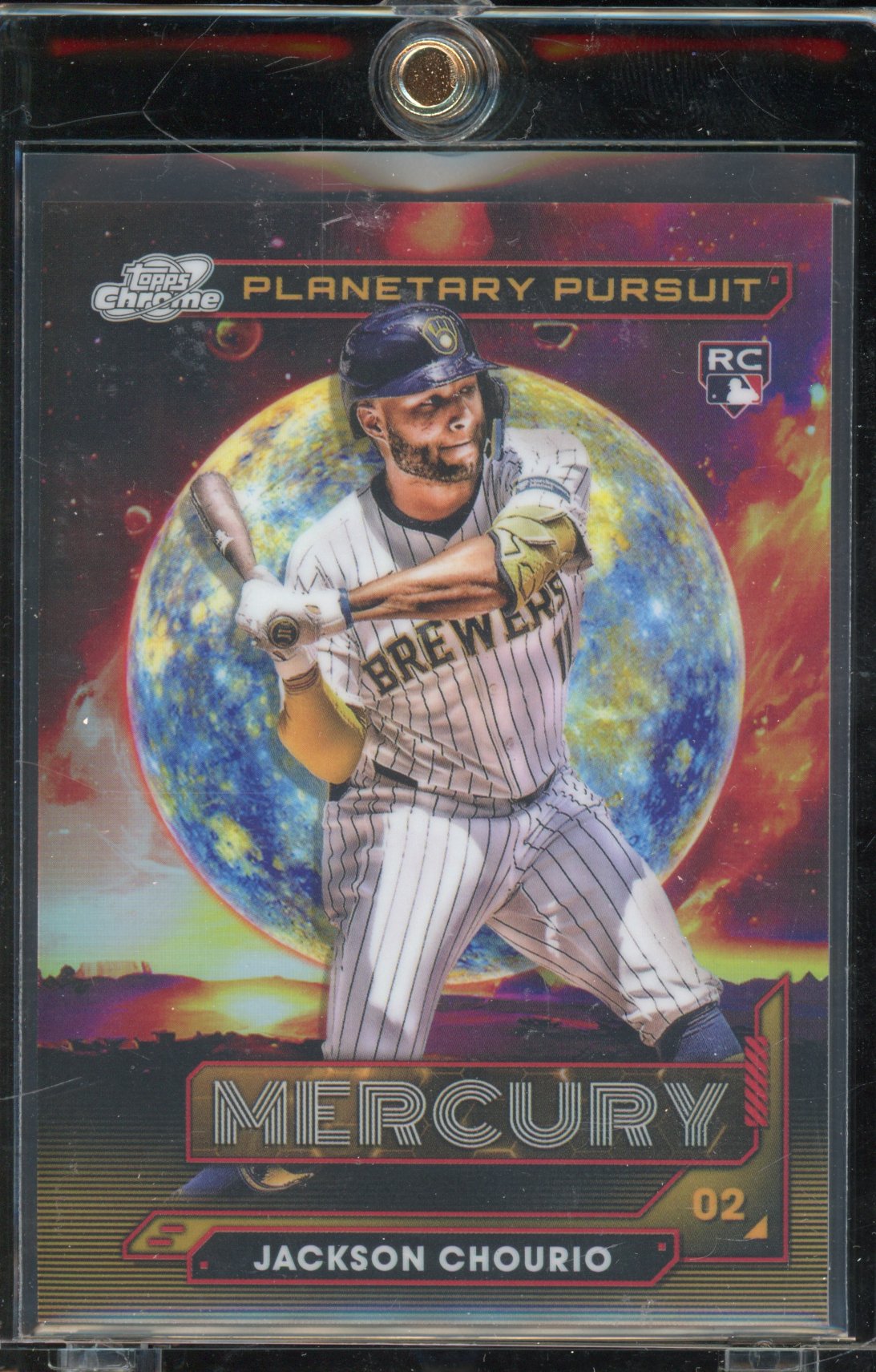 2024 Topps Chrome Cosmic Jackson Chourio Mercury