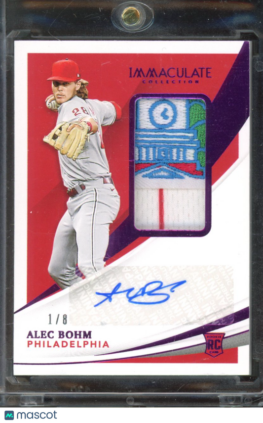 2021 Immaculate Alec Bohm Rookie Patch Auto 1/8