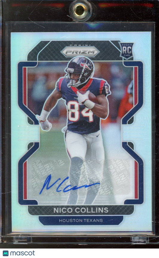 2021 Prizm Nico Collins Rookie Silver Auto