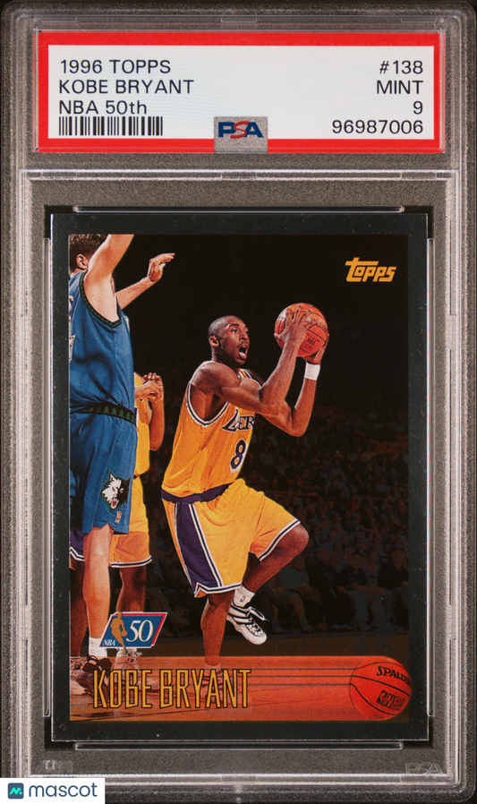 1996-97 Kobe Bryant NBA 50th Rookie PSA 9