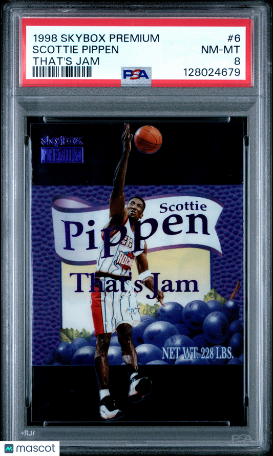 1998-99 Skybox Scottie Pippen That's Jam PSA 8