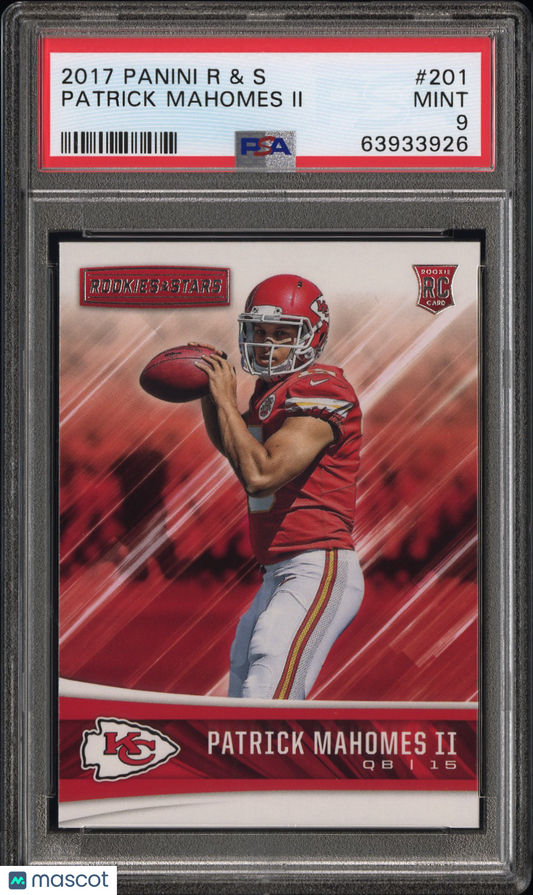 2017 Rookies & Stars Patrick Mahomes Rookie PSA 9