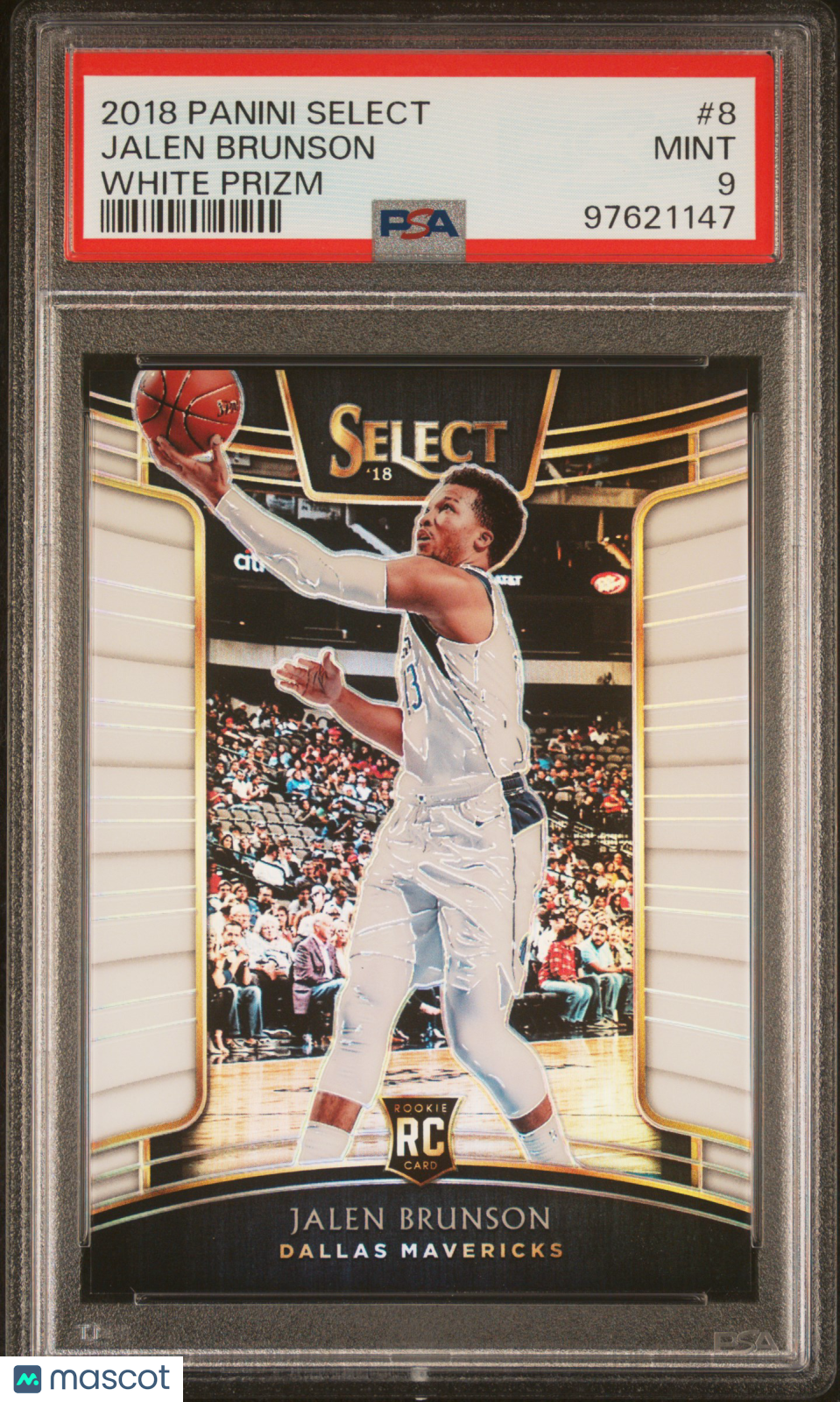 2018-19 Select Jalen Brunson White Rookie /149 PSA 9