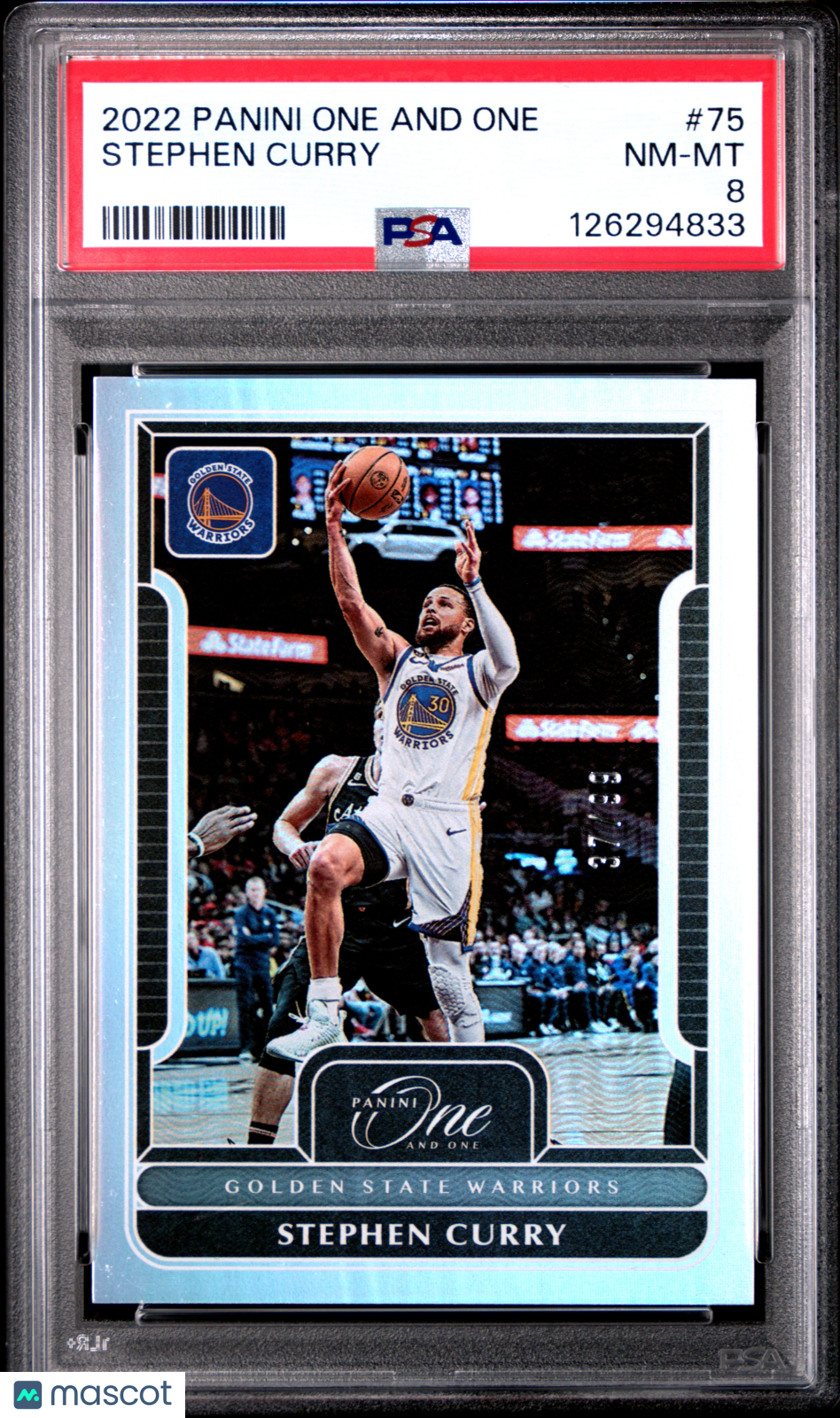 2022-23 Panini One and One Stephen Curry /99 PSA 8