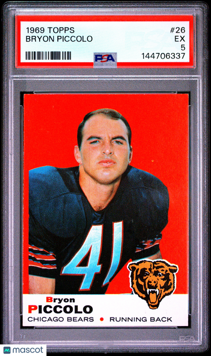 1969 Topps Brian Piccolo #26 RC PSA 5