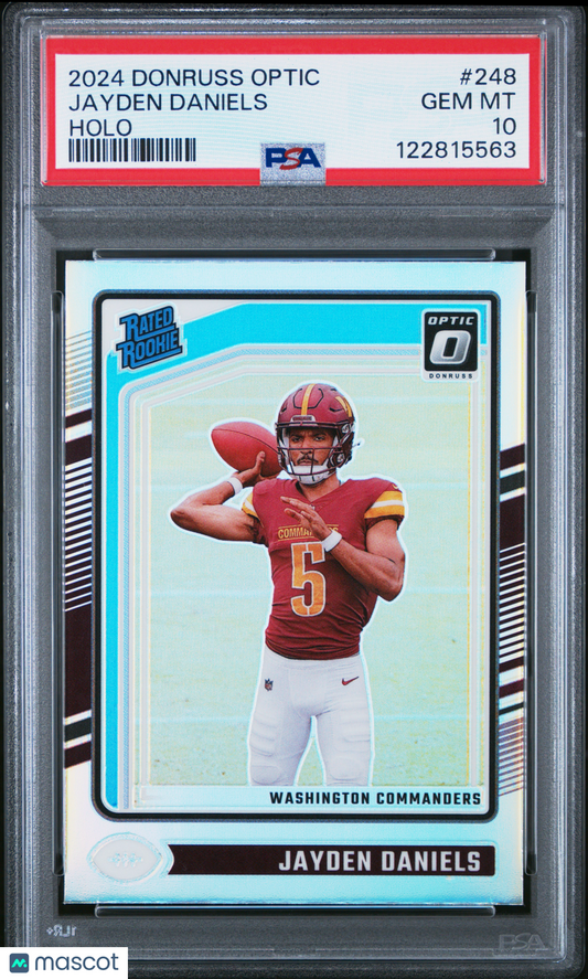2024 Optic Jayden Daniels Holor Rookie PSA 10