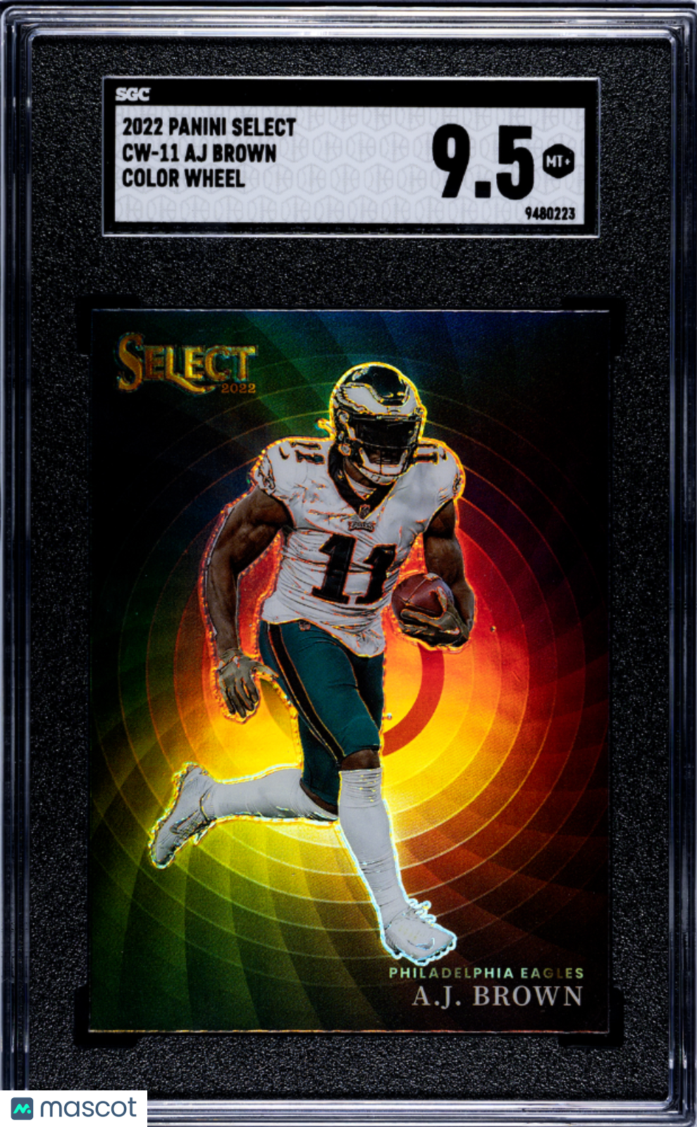 2022 Select A.J. Brown Color Wheel SGC 9.5