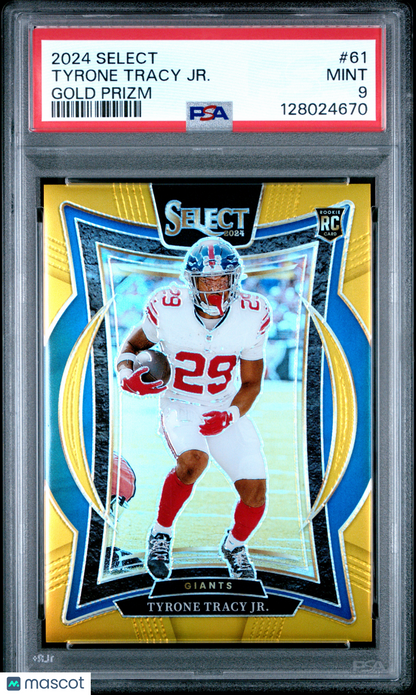 2024 Select Tyrone Tracy Gold Rookie /10 PSA 9