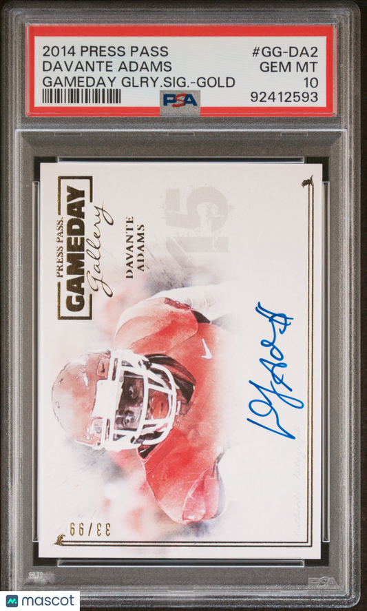 2014 Press Pass Davante Adams Rookie Auto /99 PSA 10
