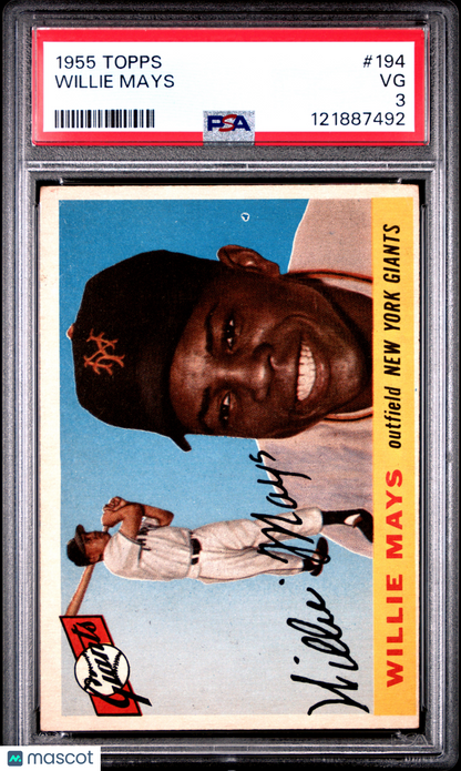 1955 Topps Willie Mays #194 PSA 3