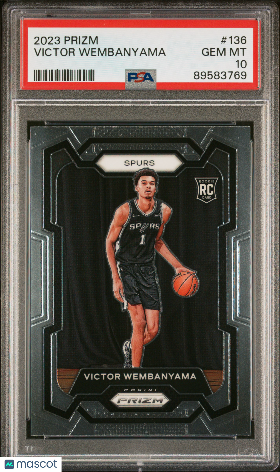 2023-24 Prizm Victor Wembanyama Rookie PSA 10