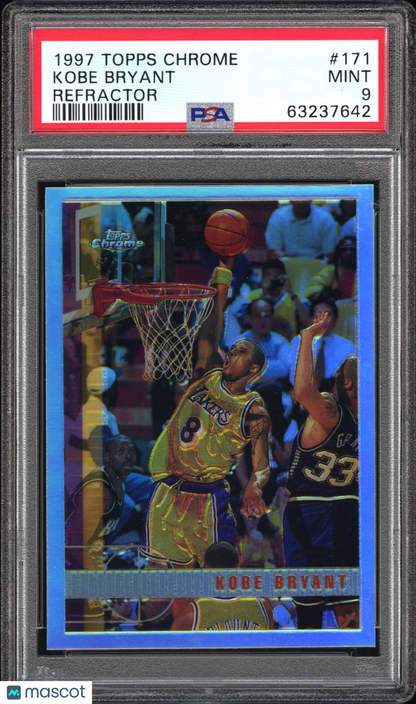 1997-98 Topps Chrome Kobe Bryant #171 Refractor PSA 9
