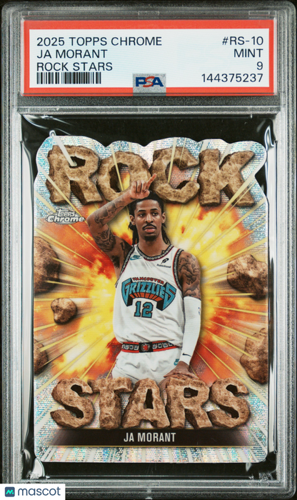 2025-26 Topps Chrome Ja Morant Rock Stars Die Cut PSA 9
