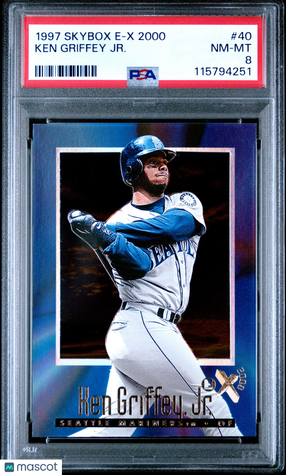 1997 Skybox E-X 2000 Ken Griffey Jr PSA 8