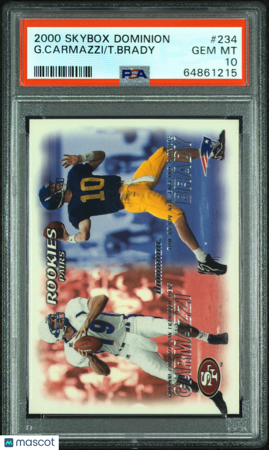 2000 Skybox Dominion Tom Brady Rookie PSA 10