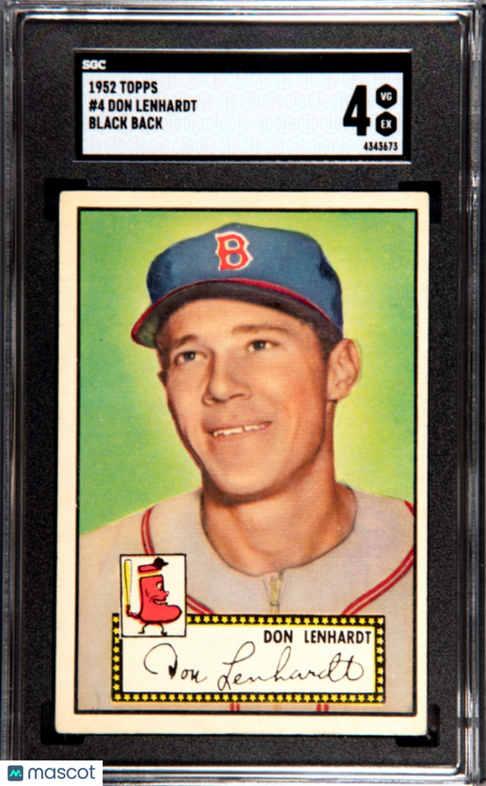 1952 Topps Don Lenhardt Black Box SGC 4