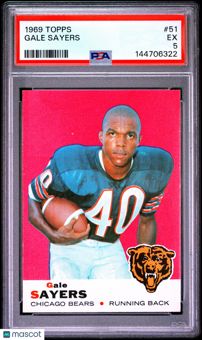 1969 Topps Gale Sayers #51 PSA 5