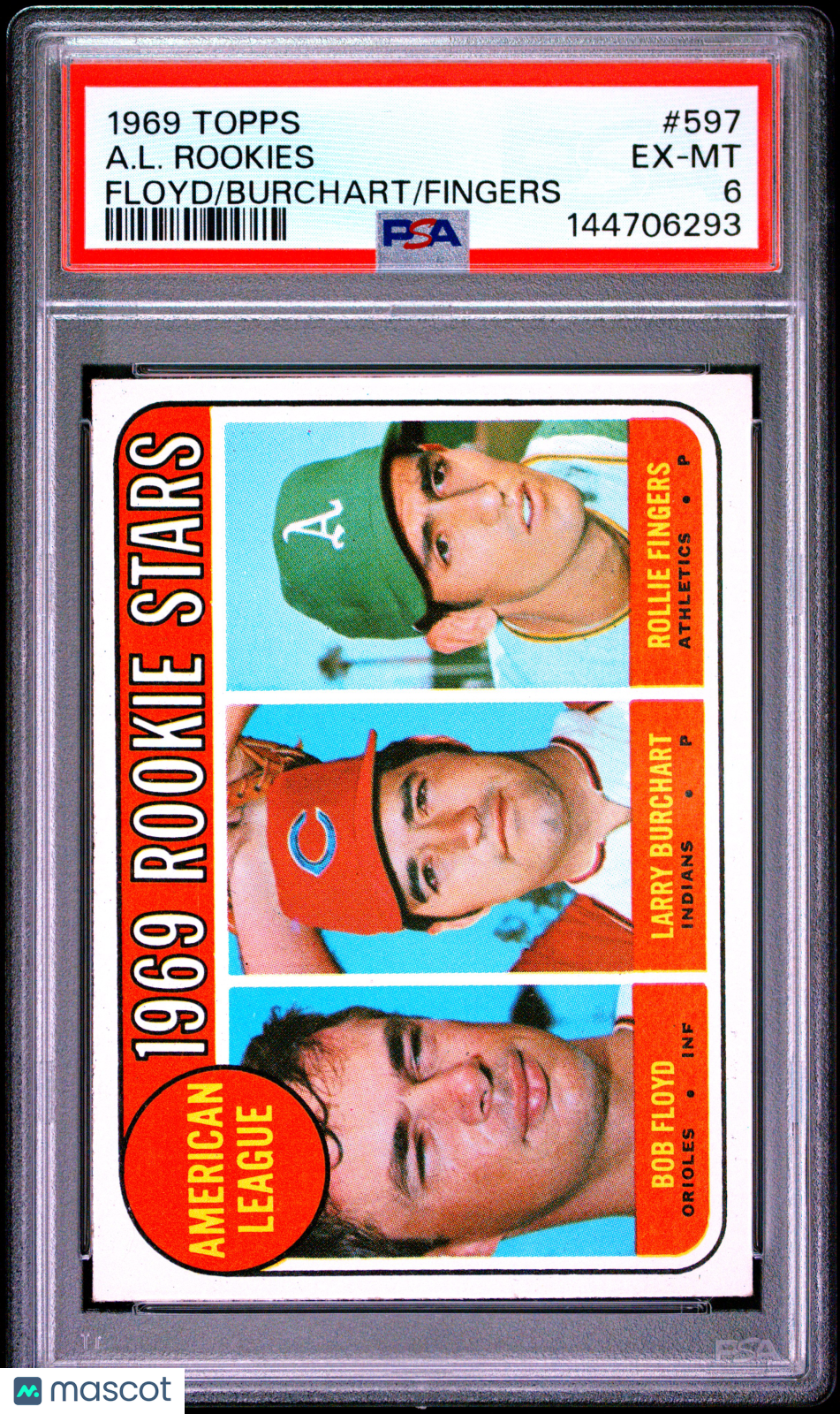 1969 Topps Rollie Fingers Rookie #597 PSA 6