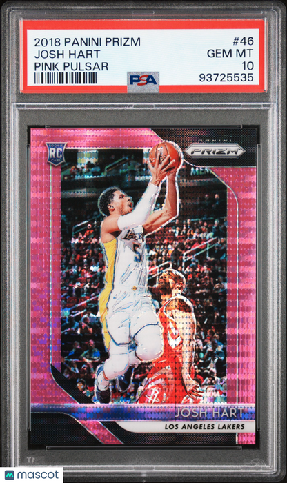 2018-19 Prizm Josh Hart Pink Pulsar Rookie /42 PSA 10