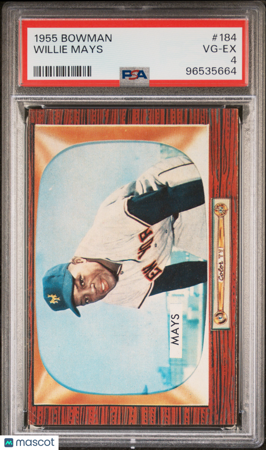 1955 Bowman Willie Mays #184 PSA 4