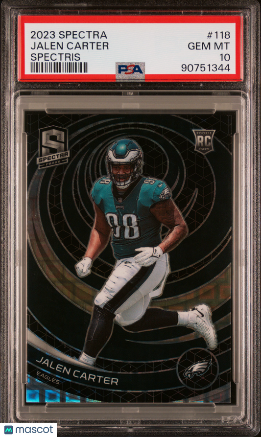 2023 Spectra Jalen Carter Spectris Rookie 30/30 PSA 10