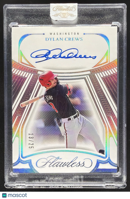 2024 Panini Flawless Dylan Crews #DS-DC Draft Signatures 13/25 Auto