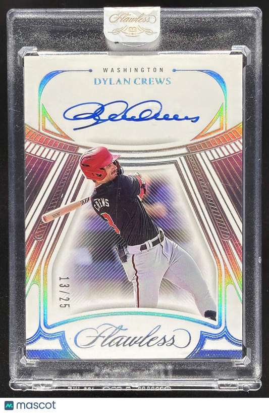 2024 Panini Flawless Dylan Crews #DS-DC Draft Signatures 13/25 Auto