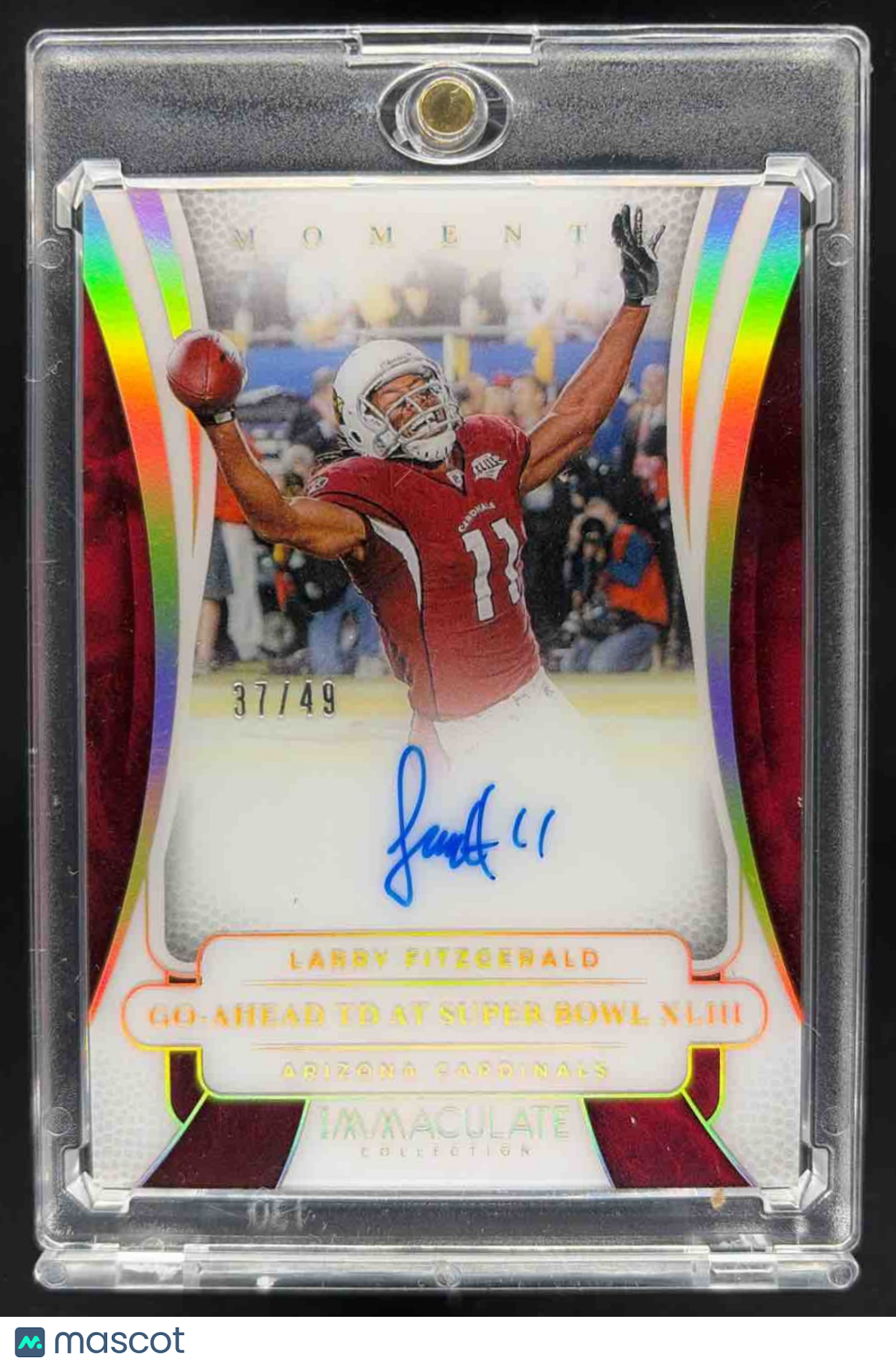 2025 Panini Immaculate Collection Larry Fitzgerald Immaculate Moments Auto /49
