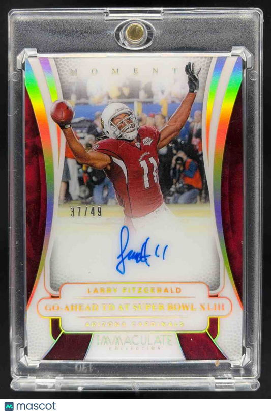 2025 Panini Immaculate Collection Larry Fitzgerald Immaculate Moments Auto /49