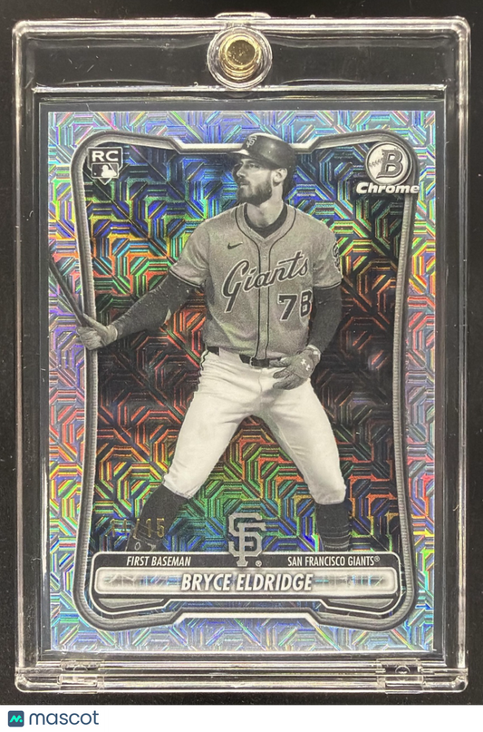 2026 Bowman Mega Box Bryce Eldridge #58 Chrome Mojo Refractor RC /15