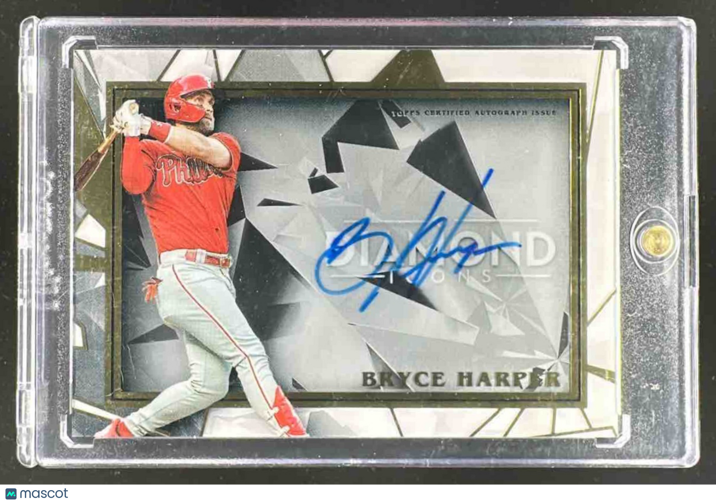 2022 Topps Diamond Icons Bryce Harper #IOTD-BH of the Auto Black 2/5 Phillies