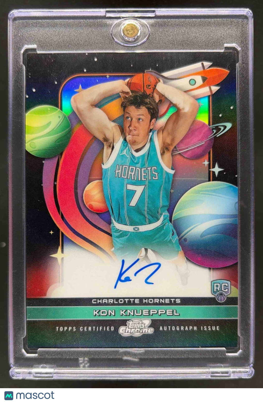 2025-26 Topps Cosmic Chrome Kon Knueppel #FF-KK First Flight Signatures RC Auto