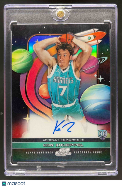 2025-26 Topps Cosmic Chrome Kon Knueppel #FF-KK First Flight Signatures RC Auto
