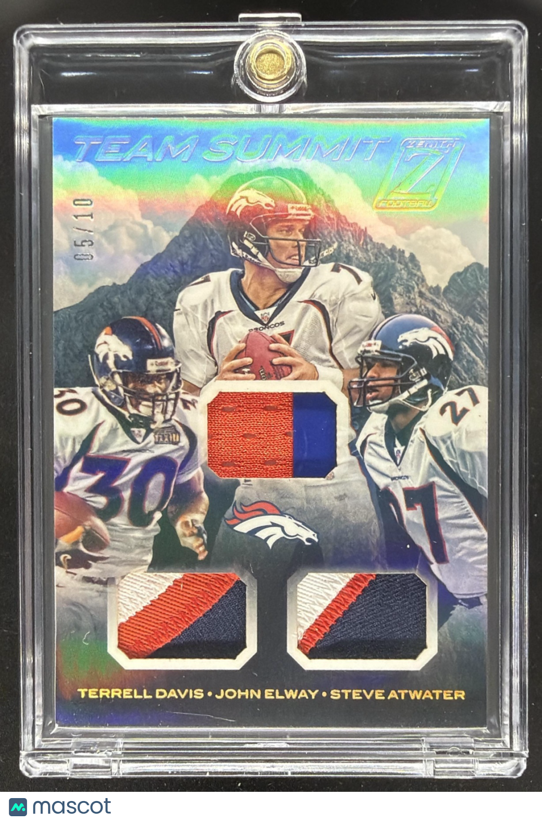 2020 Panini Zenith John Elway Steve Atwater Terrell Davis #TS Team Summit /10