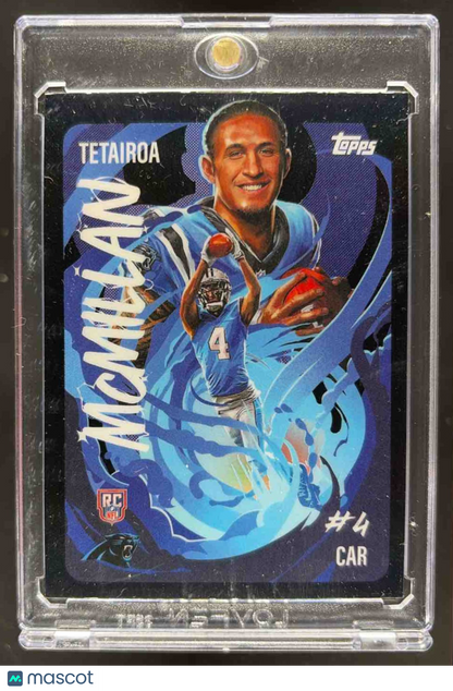 2025 Topps Chrome Tetairoa McMillan #UV-5 Ultra Violet RC SSP Panthers