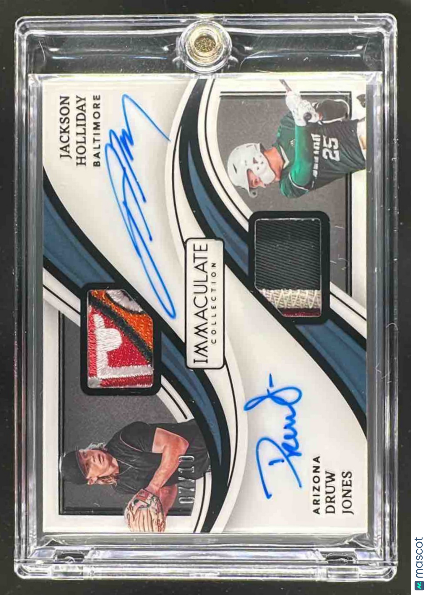 2023 Panini Immaculate Collection Jackson Holliday Druw Jones Patch Gold /10