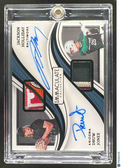 2023 Panini Immaculate Collection Jackson Holliday Druw Jones Patch Gold /10