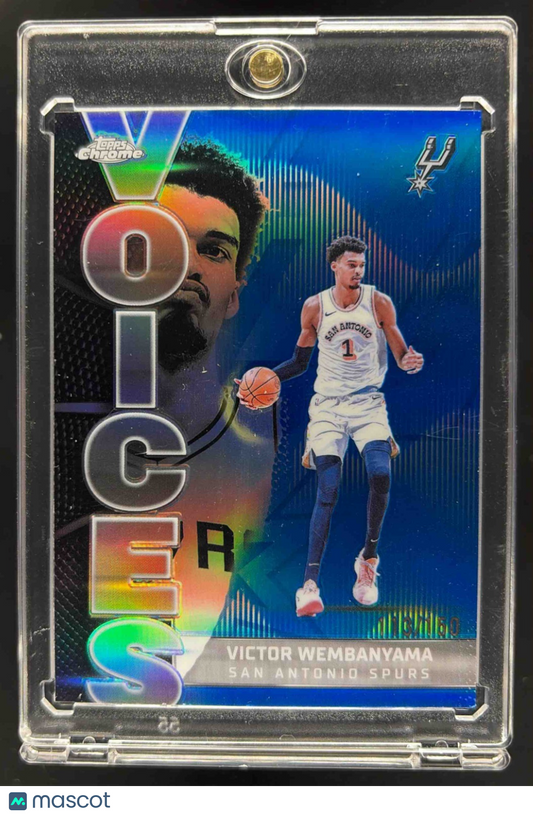 2025-26 Topps Chrome Victor Wembanyama #VS-1 Voices Blue /150