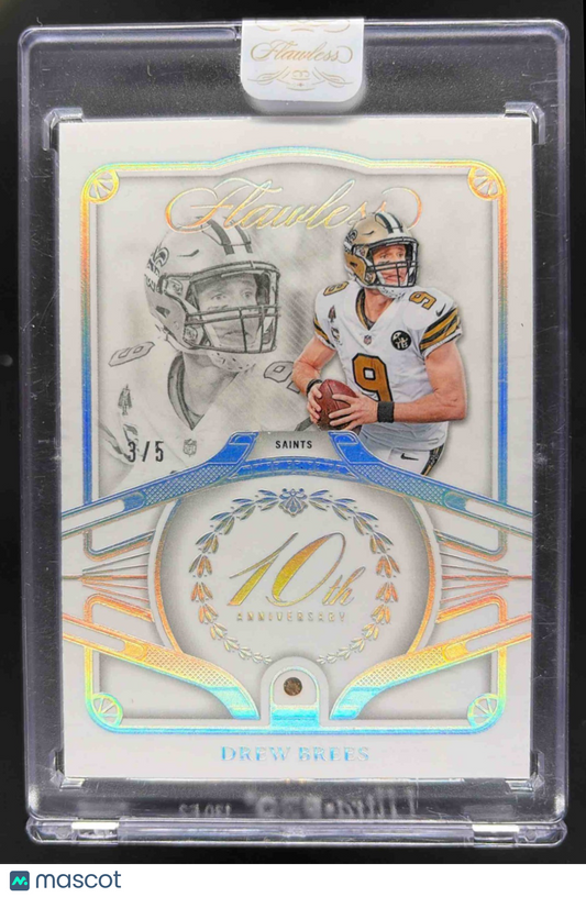 2024 Panini Flawless Drew Brees Sealed /5 10th Anniversary
