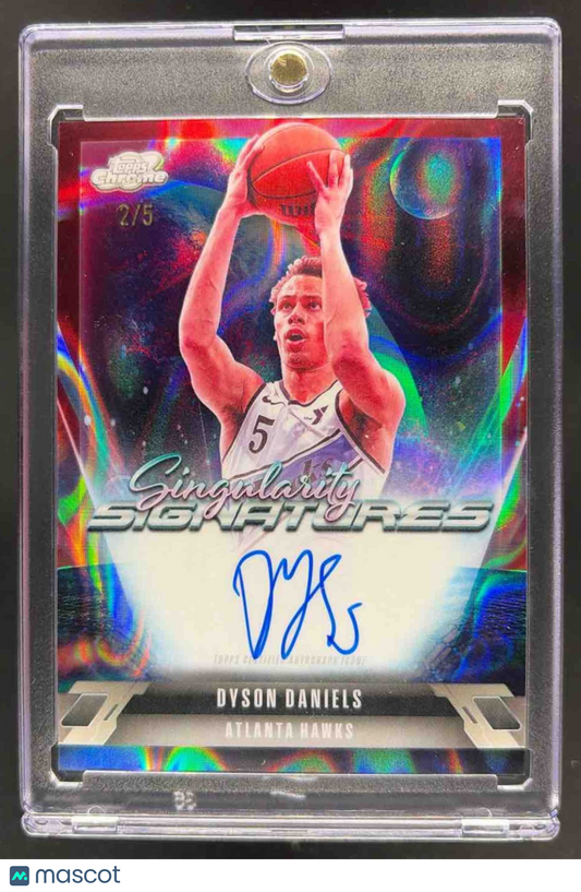 2025 Topps Cosmic Chrome Dyson Daniels #SS-DDA Singularity Signatures Red Flare Refractor /5 Auto