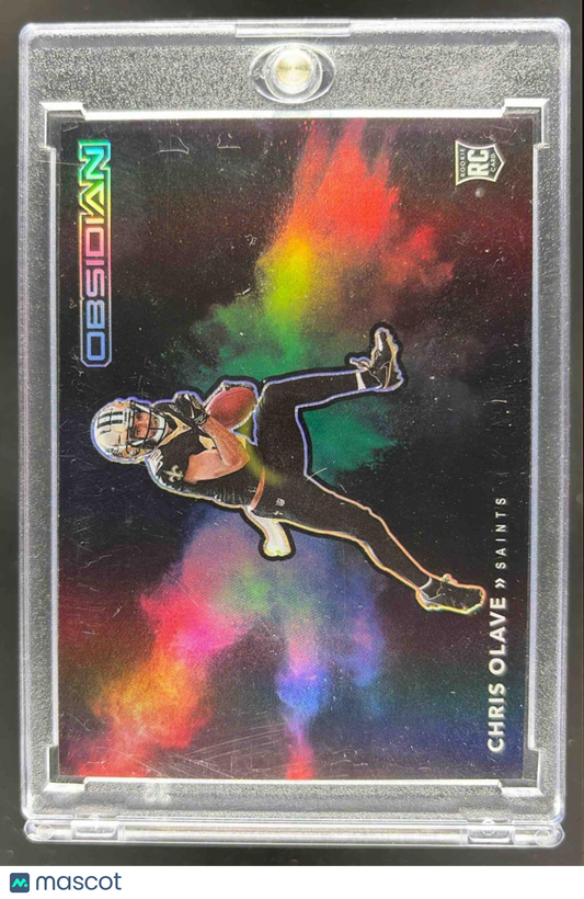 2022 Panini Obsidian Chris Olave #113 Color Blast RC Saints
