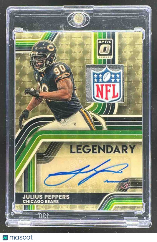 2025 Panini Donruss Optic Julius Peppers #2 Patch Auto Gold Vinyl Prizm 1/1