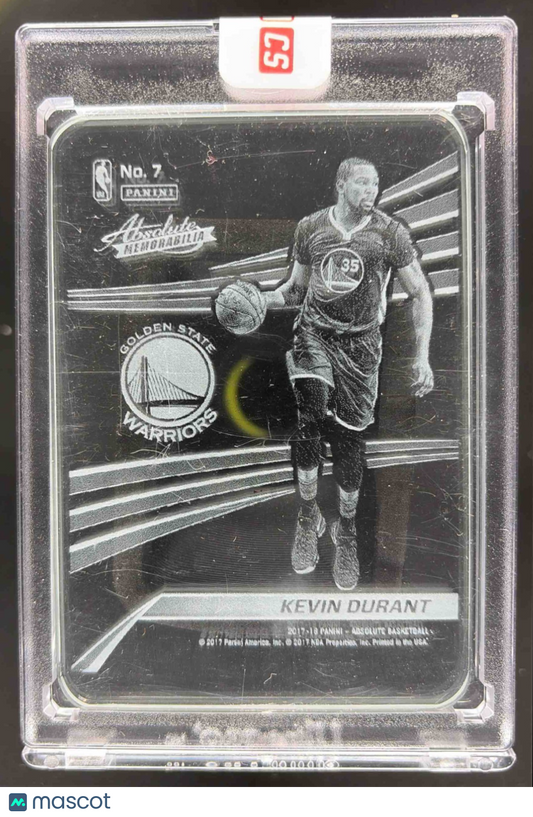 2017-18 Panini Absolute Kevin Durant #7 Glass Warriors