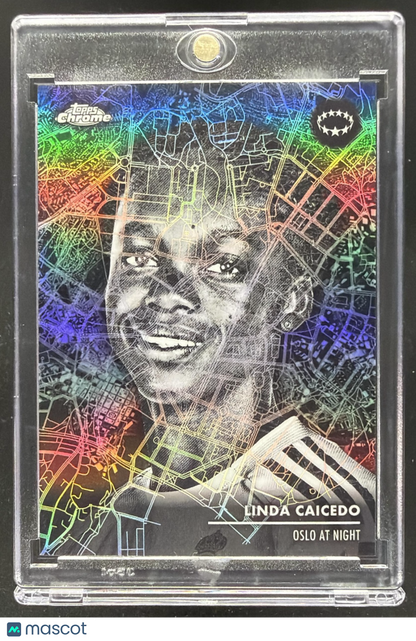2025 Topps Chrome UEFA Women's Champion's League Linda Caicedo #OAN-10 Olso