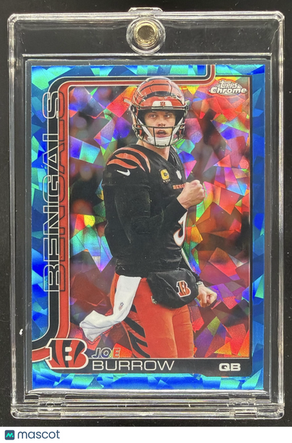 2025 Topps Chrome Sapphire Joe Burrow #61 Image Variation