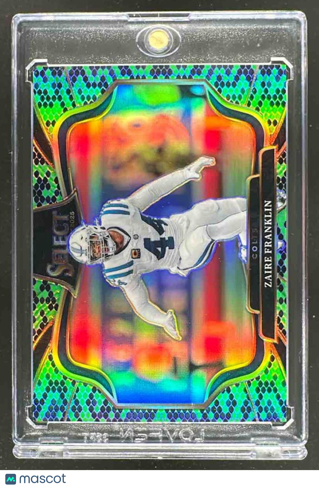 2025 Panini Select Zaire Franklin #432 Field Level  Snakeskin Prizm 1/2