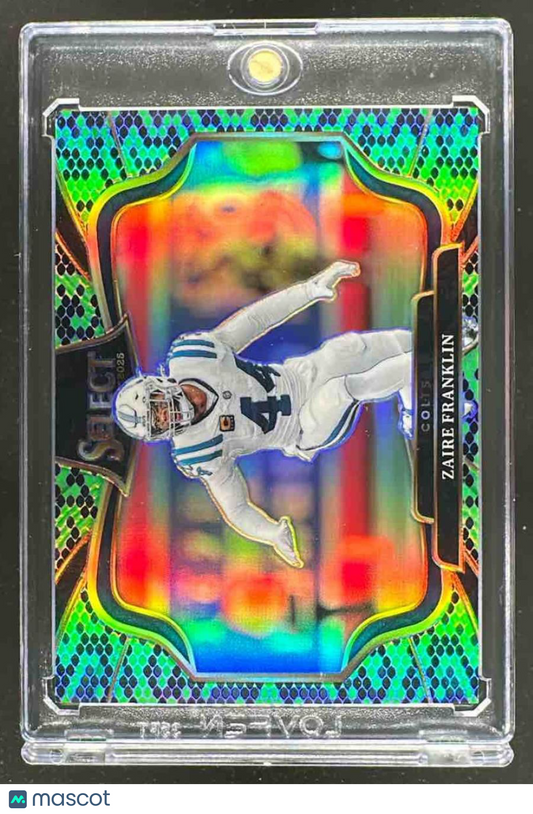 2025 Panini Select Zaire Franklin #432 Field Level  Snakeskin Prizm 1/2