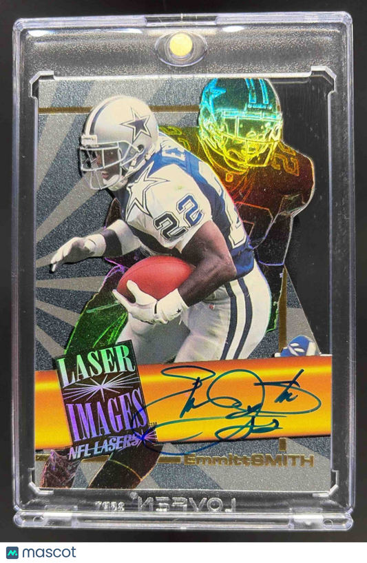 1996 Score Board  NFL Lasers Emmitt Smith Die Cut Auto